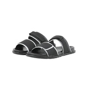 Coriol Mens Black and White Contrast Sandals Trendy and Comfortable