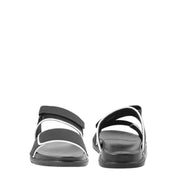 Coriol Mens Black and White Contrast Sandals Trendy and Comfortable